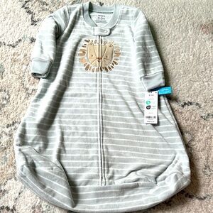 Carter's Gray Striped Baby Sleep Sack with Lion Design